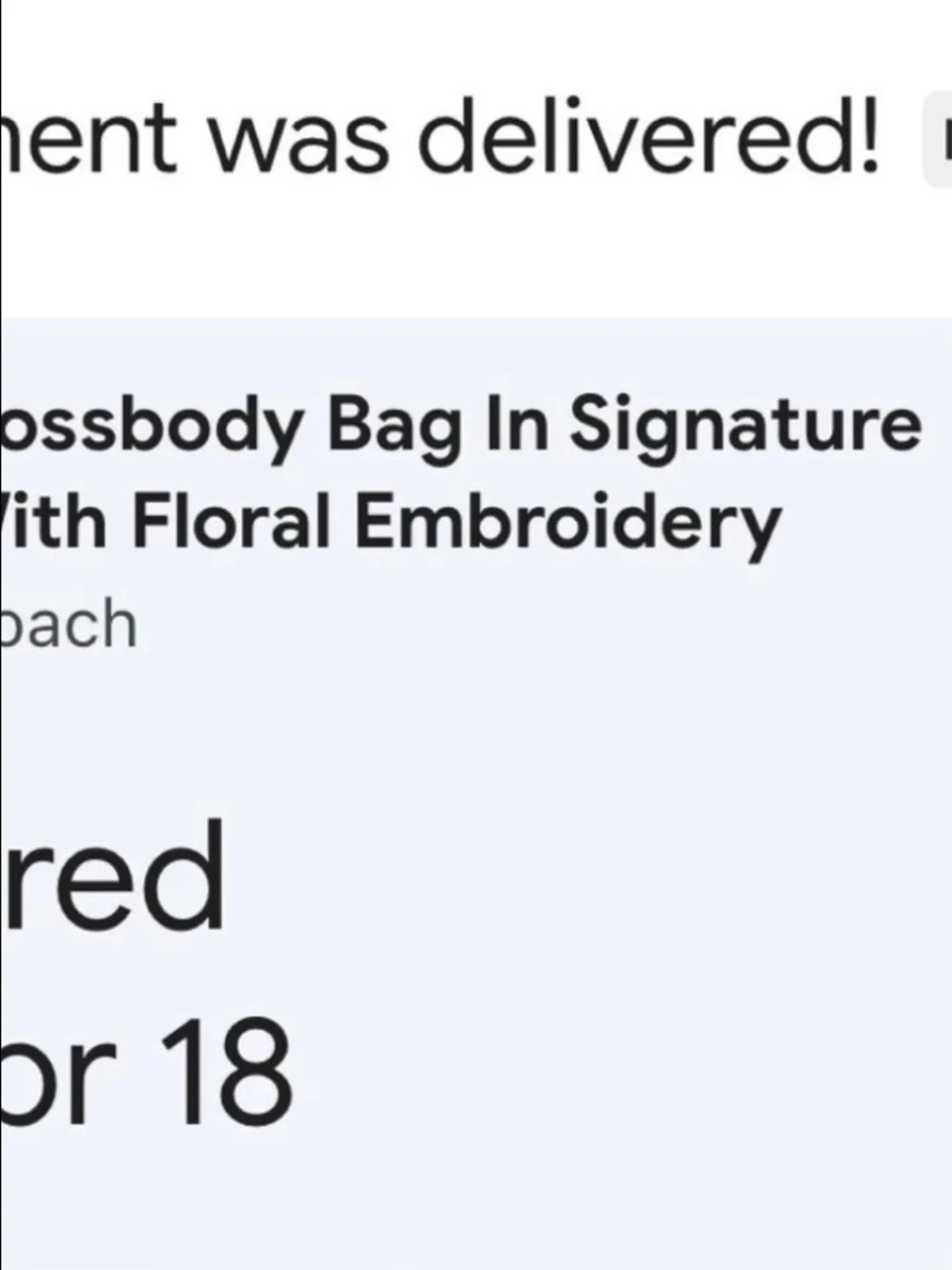 AUTHENTIC COACH Mini Teri Signature Jaquard with floral embroidery shoulder bag